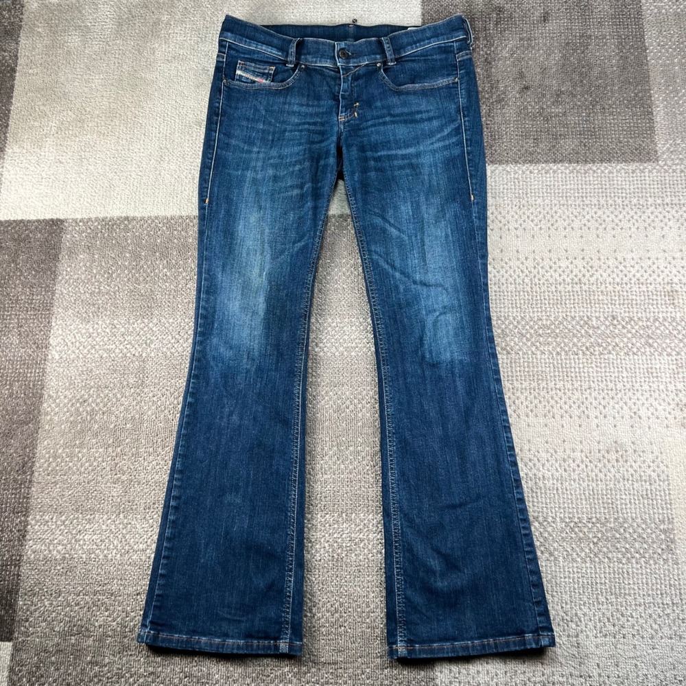 Diesel Louv boot Slim Bootcut Low Waist Jeans Dark Wash Stretch 29X30 0808S